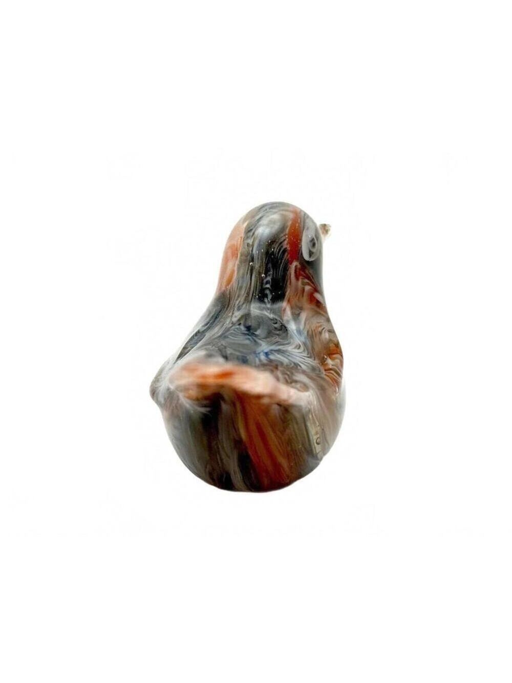 Vintage Hand Blown Art Glass Small Bird Figurine Swirl Glass - Picture 3 of 6